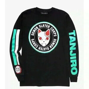 Demon Slayer Large Men Cotton Long sleeve shirt Box Lunch NWT